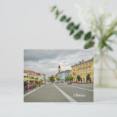 Carte Postale View of Town hall, Vilnius Lithuania (Debout devant)
