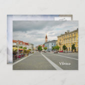 Carte Postale View of Town hall, Vilnius Lithuania (Devant / Derrière)