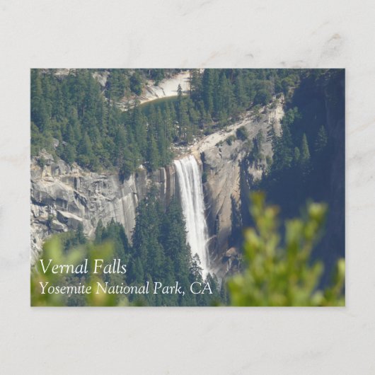 Carte Postale View of Vernal Falls from Glacier Point (Devant)
