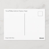 Carte Postale View of Wallowa Lake (Dos)