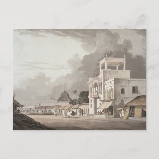 Carte Postale View on the Chitpore Road, Calcutta, plate II from (Devant)