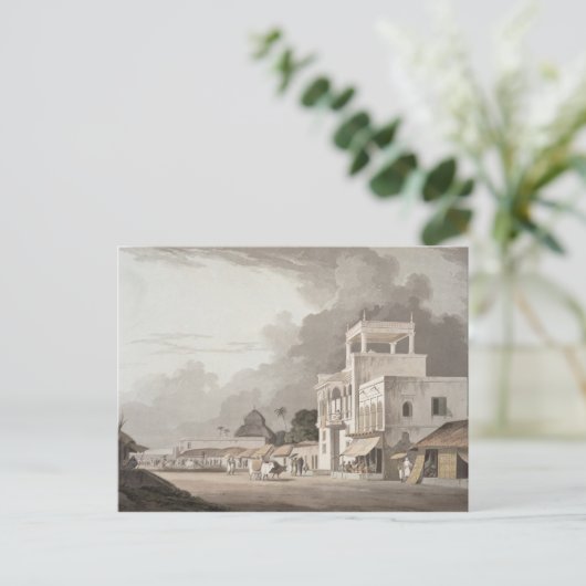 Carte Postale View on the Chitpore Road, Calcutta, plate II from (Debout devant)