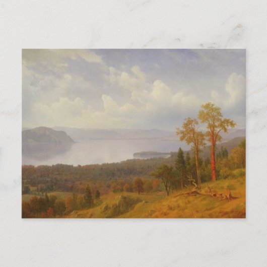 Carte Postale View on the Hudson Looking (Devant)