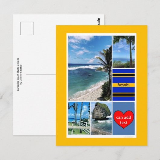 Carte Postale Views de Barbade (Devant / Derrière)