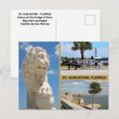 Carte Postale Views of St. Augustine, Florida (Devant / Derrière)