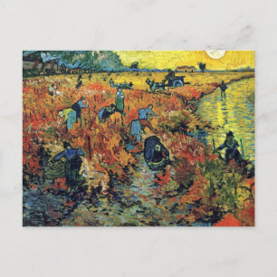 Carte Postale Vigne rouge à Arles de Vincent Van Gogh