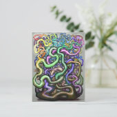 Carte Postale Vignes arc-en-ciel torsadées (Debout devant)