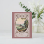 Carte Postale Vignette Art Nouveau Anniversaire (Debout devant)