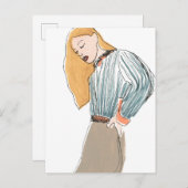 Carte Postale Vignette mode (Devant / Derrière)