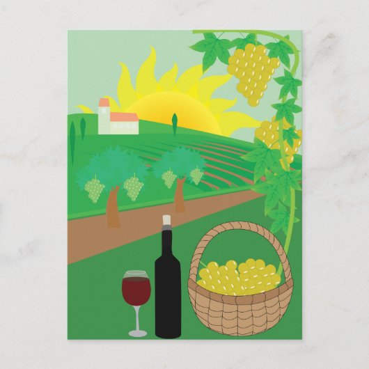 Carte Postale Vignoble (Devant)