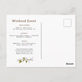 Carte Postale Vignoble Aquarelle week-end Bachelorte (Dos)