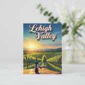 Carte Postale Vignoble dans la vallée de Lehigh en Pennsylvanie (Debout devant)