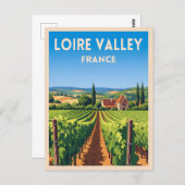 Carte Postale Vignoble de la Loire Vintage voyage (Devant / Derrière)