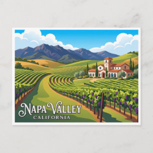 Carte Postale Vignoble de la vallée de Napa Californie