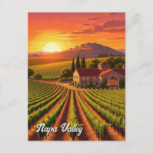 Carte Postale Vignoble de la Vallée de Napa Californie