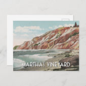 Carte Postale Vignoble de Martha vintage (Devant / Derrière)