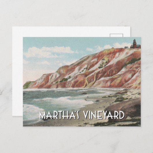 Carte Postale Vignoble de Martha vintage (Devant / Derrière)