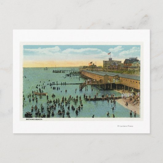 Carte Postale Vignoble de Martha, vue aérienne de la plage (Devant)