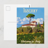Carte Postale Vignoble de Toscane (Devant / Derrière)