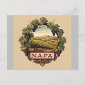 Carte Postale Vignoble Napa Valley Souvenir (Devant)