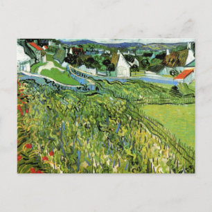 Carte Postale Vignobles avec vue sur Auvers par Vincent van Gogh