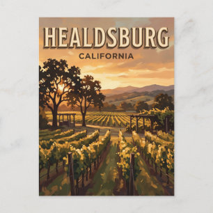 Carte Postale Vignobles de Healdsburg Sunset Californie