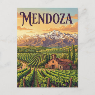 Carte Postale Vignobles de la vallée d'Uco