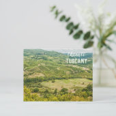 Carte Postale Vignobles paysages le matin dans le Chianti (Debout devant)