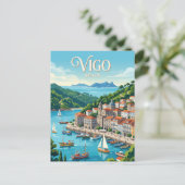 Carte Postale Vigo, Espagne (Debout devant)