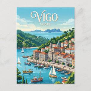 Carte Postale Vigo, Espagne