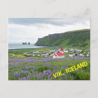 CARTE POSTALE VIK, ISLANDE