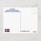 CARTE POSTALE VIK, ISLANDE (Dos)