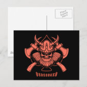 Carte Postale Viking Berserker (Devant / Derrière)