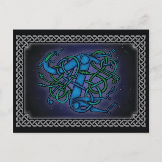 Carte postale Viking Design - Bête d'Urnes (Devant)