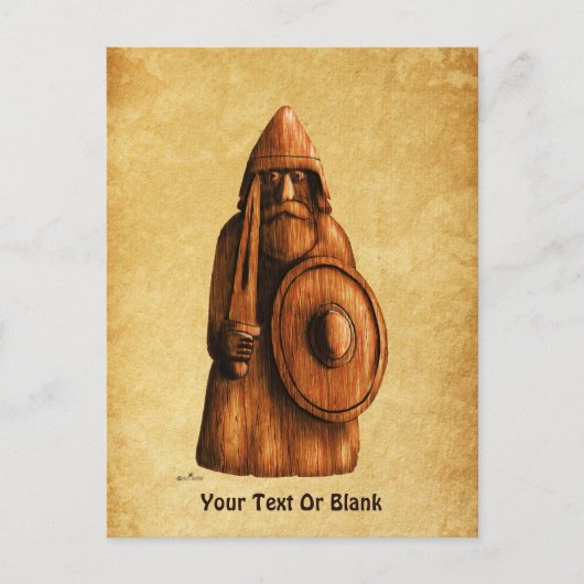 Carte Postale Viking rustique (Devant)