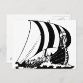 Carte Postale Viking Ship (Devant / Derrière)