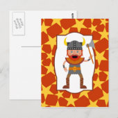 Carte Postale Viking Warrior Boy Birthday Party (Devant / Derrière)