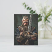 Carte Postale Viking Warrior dans Authentic attire (Debout devant)