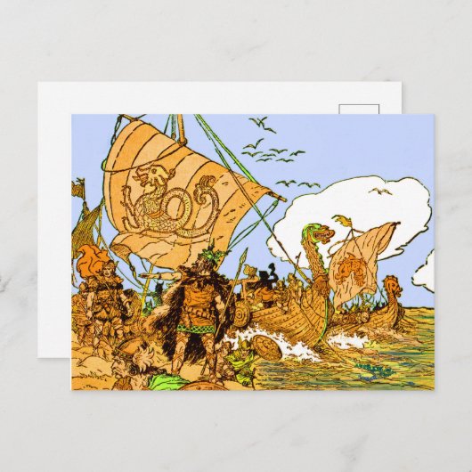 Carte Postale Vikings (Devant / Derrière)