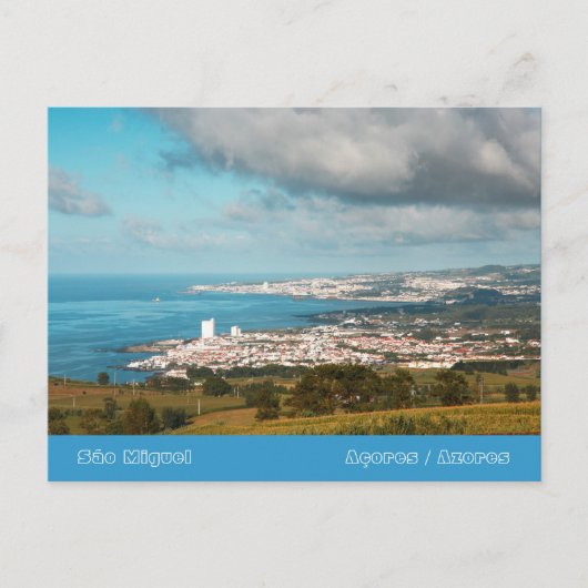 Carte Postale Vila da Lagoa - Açores (Devant)