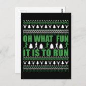 Carte Postale Vilain pull de Noël Joyeux (Devant / Derrière)