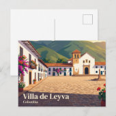 Carte Postale Villa de Leyva, Boyacá, Colombie (Devant / Derrière)