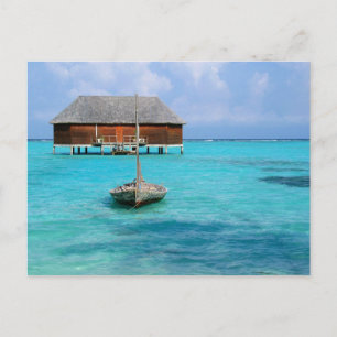 Carte Postale Villa en lune de miel, Maldives