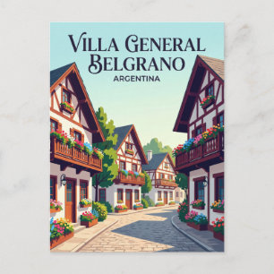 Carte Postale Villa General Belgrano Argentine