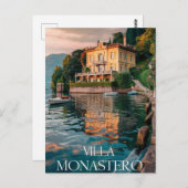 Carte Postale Villa Monastero Varenna lac como (Devant / Derrière)