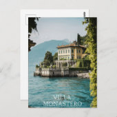 Carte Postale Villa Monastero Varenna lac como (Devant / Derrière)