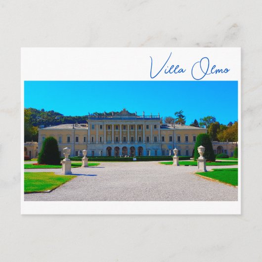 Carte Postale Villa Olmo Lac de Côme Italie (Devant)