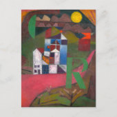Carte Postale Villa R (1919) tableau de Paul Klee (Devant)