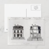 Carte Postale Villa Suburbaine, Premier Chasse à St. Cloud (Devant / Derrière)