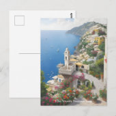 Carte Postale Villa Treville Positano Italie (Devant / Derrière)